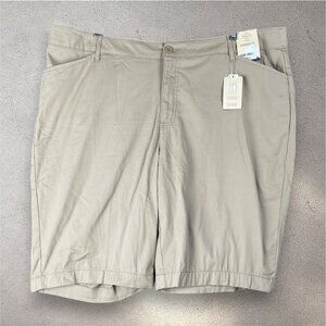 St. John's Bay Women's Beige/Tan Bermuda Shorts
